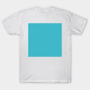 Solid Blue Miami Blue Monochrome Minimal Design T-Shirt